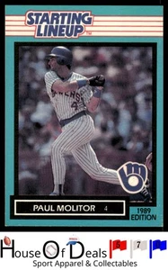 Tarjetas Kenner 1989 alineación inicial #3991146030 tarjeta Paul Molitor Brewers - Imagen 1 de 2