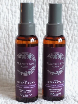 AVON 2 x PLANET SPA SLEEP RITUAL AROMATHERAPIE ~ LAVENDELKISSENNEBEL je 100ml
