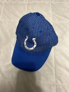 Vintage Indianapolis Colts NFL Logo 7 Athletic Adjustable Hat Cap Checkered - Bild 1 von 5