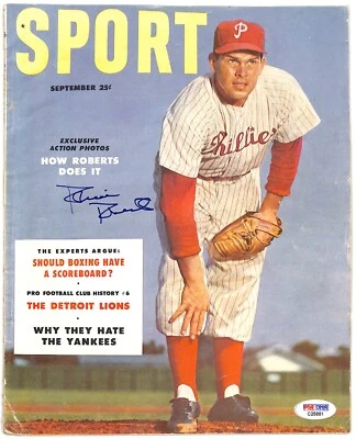 Robin Roberts Autographed 1953 Sports Magazine PSA/DNA Sticker Only - Image 1 of 3