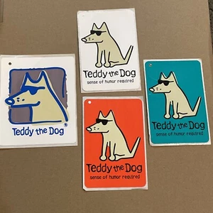 Teddy the Dog - Lot Of 4 Unused Stickers - Imagen 1 de 7