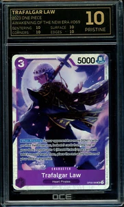 2023 One Piece AWAKENINGS OF THE NEW ERA Trafalgar Law Graded OCE 10 Black Label - Picture 1 of 3