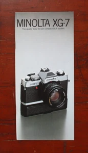 FOLLETO DE VENTAS MINOLTA XG-7 XGC 811E-E1/185453 - Imagen 1 de 1