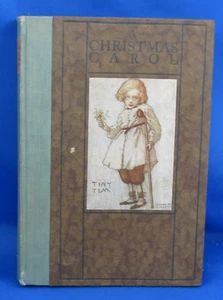 1925 Dickens A Christmas Carol Color Illustrations Ethel F Everett Crowell Pub - Picture 1 of 8