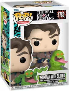 The Real Ghostbusters 1986 Peter Venkman Slimer ¡Pop! Figura Funko Animación #1785 - Imagen 1 de 2