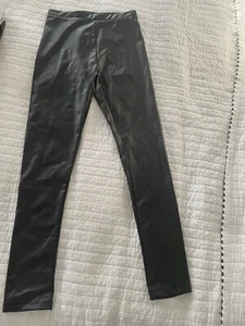 Zara Hi-Rise Kids Sz 11-12 Faux Leather tight Leggings EUC - Picture 1 of 3