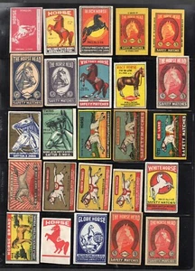 Matchbox Labels early Made in INDIA all different varieties Horses ...#259 - Picture 1 of 1