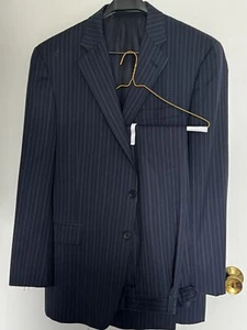 Navy Blue 2 PC.Burberry London Blazer Jacket Suit . - Picture 1 of 13