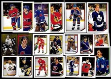 1986-87 OPC 86-87 O PEE CHEE NHL HOCKEY STICKER 1-253 SEE LIST