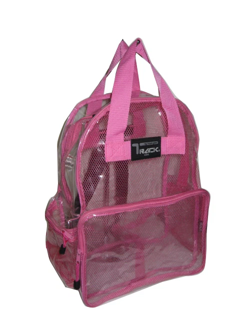Mochila Rosa Transparente Transparente Seguridad Plástico Deportes Escuela Viaje PVC Evento Foto 1 de 1