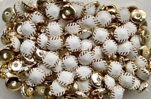 15mm 20mm Ivory White & Gold Cone Dome Shank Jacket Coat Buttons (P113) - Picture 1 of 2