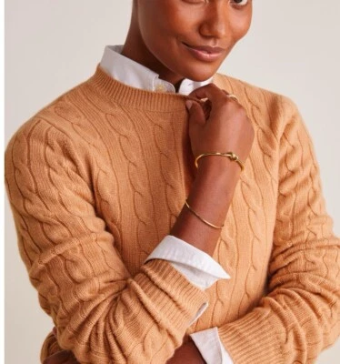 Suéter Vineyard Vines Cashmere Clásico Cable Cuello Redondo. Talla pequeña. Nuevo Foto 1 de 3