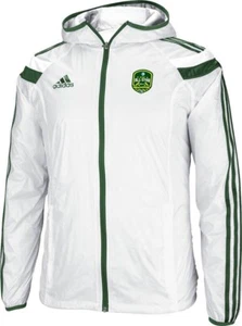 Adidas Vintage Rare Portland Timbers Soccer MLS Anthem Jacket White Green - Picture 1 of 9