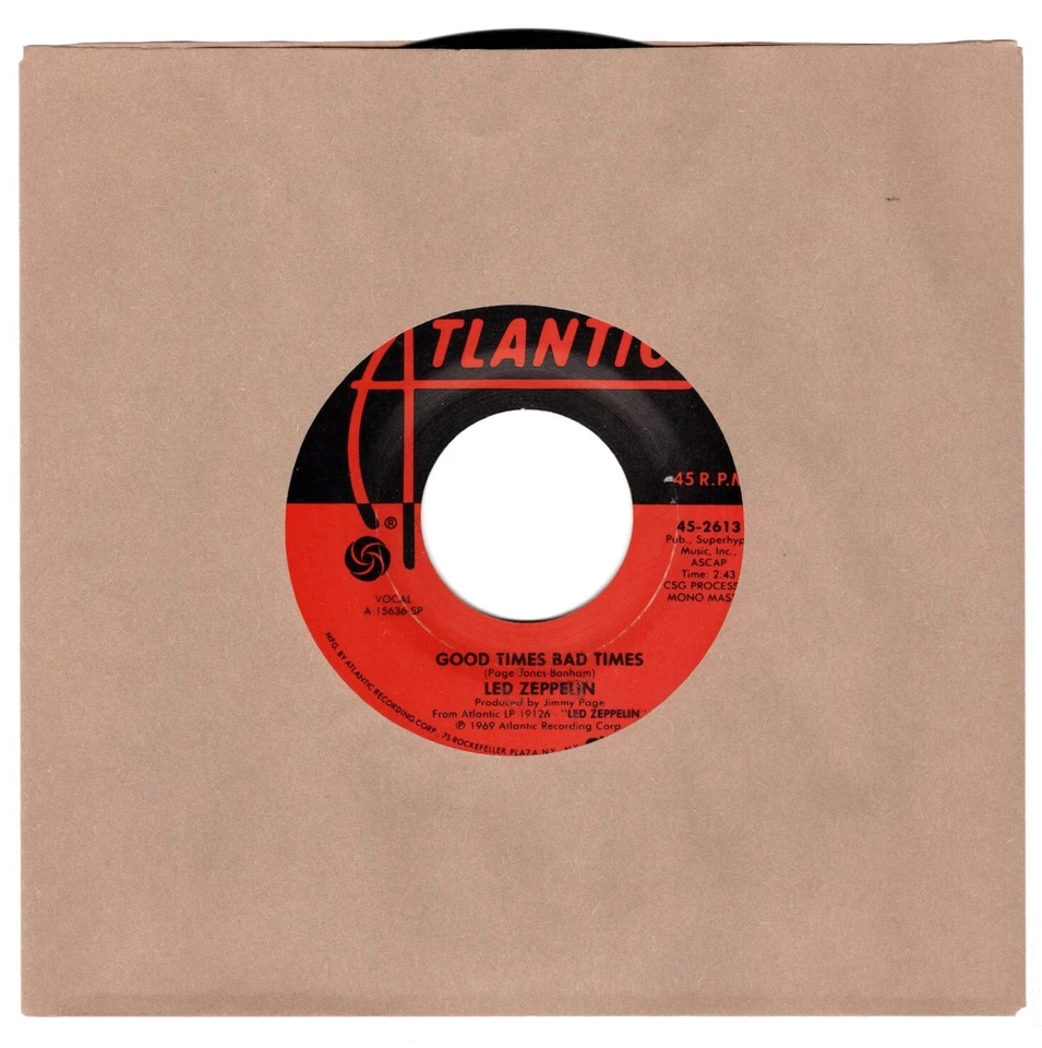 Led Zeppelin-Good Times Bad  Times (VG+) - Image 1 of 1