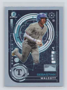 2024 Bowman Bowman A.I. Sebastian Walcott Texas Rangers - Picture 1 of 2