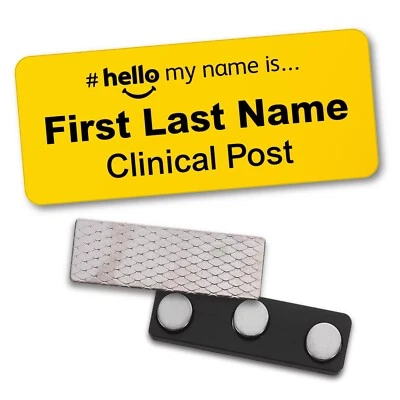 STONE MELON Name Badge Hello My Name Is Hospital Student Nurse Midwife GP Doctor Magnet SMN