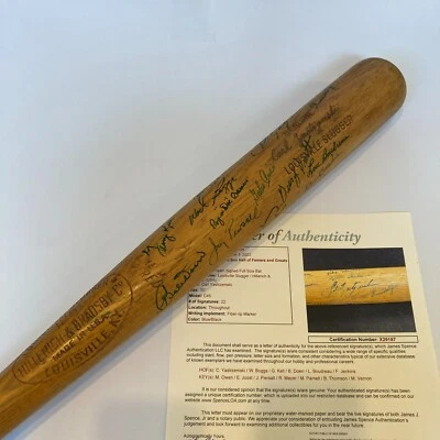 Carl Yastrzemski Boston Red Sox Legends Multi Signed Baseball Bat JSA COA - Image 1 of 4