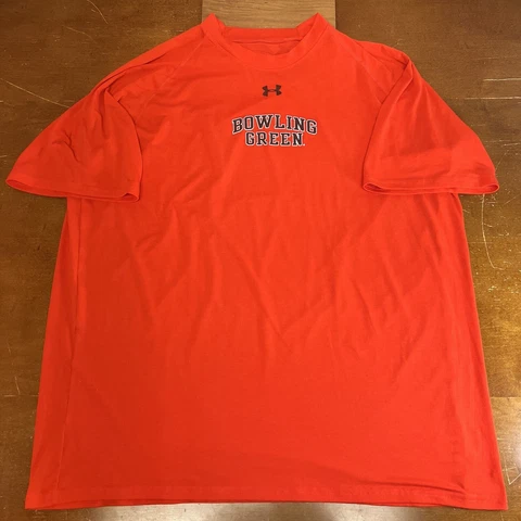Bowling Green State Falcons Shirt Mens Extra Large Orange Short Sleeve T Cover