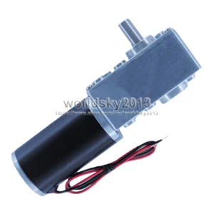 1x DC12V 24V A58SW31ZY alto par metal turbo gusano caja de cambios motor de engranajes de reducción - Imagen 1 de 5