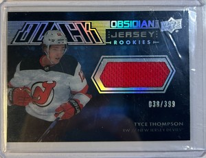 2021-22 Upper Deck Black Tyce Thompson Obsidian Jersey /399