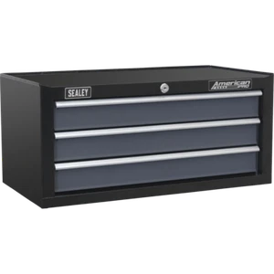 Sealey American Pro 3 Drawer Mid Tool Chest Black / Grey - Picture 1 of 7