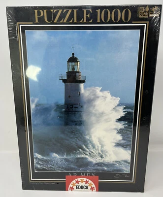 Educa Jigsaw Puzzle AR MEN Lighthouse Isle Of Sein 1000 Piece Sealed NEW - Image 1 of 4