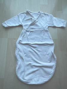 3-24) Schlafsack Alvi Gr. 56 Innenschlafsack Warm Mit Arm weiß - Bild 1 von 3