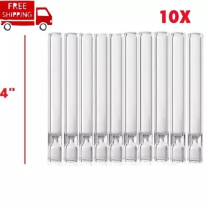 10 Stück Dicke Glas Tabakpfeife Wiederverwendbar One Hitter 100mm Rauchen Zigarre Tube Pfeife - Bild 1 von 8