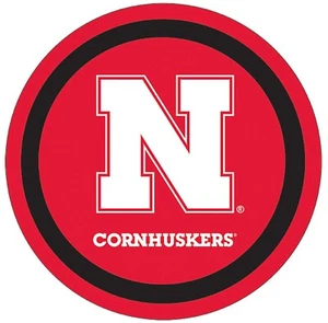 Nebraska Cornhuskers NCAA University College Sports Party 9" Paper Dinner Plates - Picture 1 of 1