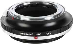 K&F Concept Lens Mount Adapter for Nikon AI, AI Mount Lens to Fuji GFX Camera
