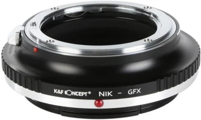 K&F Concept Lens Mount Adapter for Nikon AI, AI Mount Lens to Fuji GFX Camera US