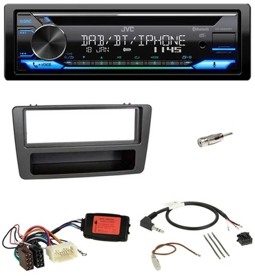 JVC Bluetooth Lenkrad USB DAB CD Autoradio für Honda Civic 01-03 schwarz - Bild 1 von 4