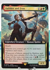 MTG Universes Beyond Final Fantasy Balthier and Fran (Borderless) 0477 - Picture 1 of 2
