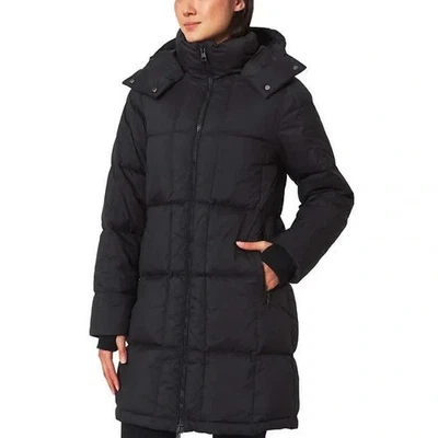 Mondetta Women's Quilted Parka Down Puffer Hooded Jacket, Black, Large, NEW! - Image 1 of 4