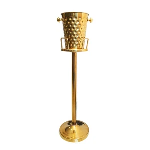 Luxus Bodenstehend 5 Quart Edelstahl Champagner Eiskübel Set Gold - Bild 1 von 6