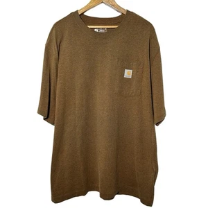 Carhartt Loose Fit Heavyweight Pocket Tee Oiled Walnut Heather Herren Gr. XL - Bild 1 von 6