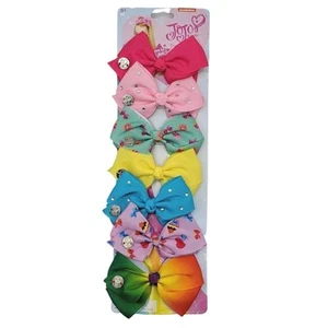 Jojo Girls 7 Day Bow Set Small Rainbow Glam Feminine Whimsical Fairy Festival - Picture 1 of 12