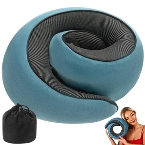 Travel Pillow uses Memory Foam to Support Neck Comfort, car Travel, Compact,A... - Picture 1 of 8