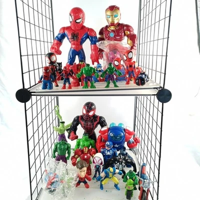 Marvel Playskool & Hasbro Hero Lot 28pc Mega Mighties Spider-Man Hulk Iron Man - Image 1 of 4