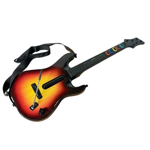 Red Octane PS2 Guitar Hero Sunburst Wireless Controller 95449-805 No Dongle - Picture 1 of 5