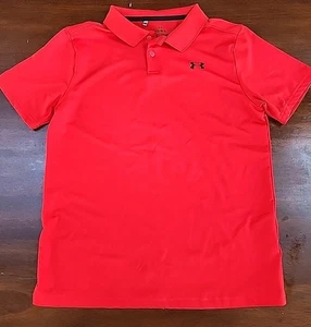 Camisa polo de golf Under Armour para niños talla YL roja Heatgear T13 - Imagen 1 de 4