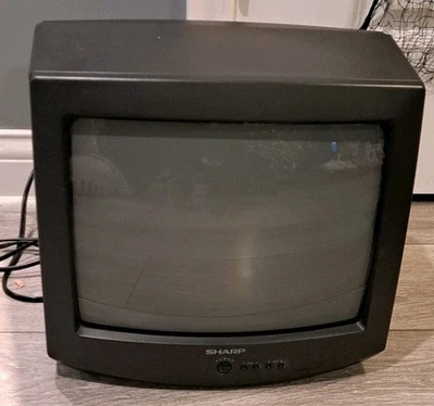 Vintage Retro Sharp Television With Remote 13H-M60, 13 Inch Color Works! - Image 1 of 4