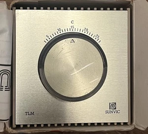 Sunvic TLM2253 Satchwell Room Thermostat 3°C to 27°C Range 1980s Vintage - Picture 1 of 2