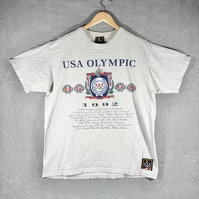 Camiseta vintage del equipo de nuez moscada de Estados Unidos 1992 para hombre L Barcelona parche de una sola puntada Foto 1 de 4