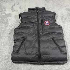 Vintage Canada Goose Down Vest *FLAWED* Black Large Mens - Picture 1 of 6