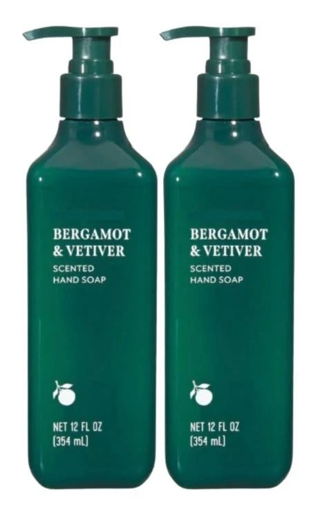 2x Trader Joes Bergamot & VETIVER Hand Soap 12 Fl Oz Great Scent! Free Ship! - Image 1 of 1