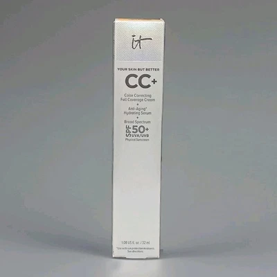 IT Cosmetics-Your Skin But Better- CC+ Full Coverage Cream SPF50- 1.08oz- New - Image 1 of 4
