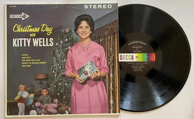 Kitty Wells Christmas Day with Kitty Wells LP EX+ Decca (1962) - Image 1 of 4