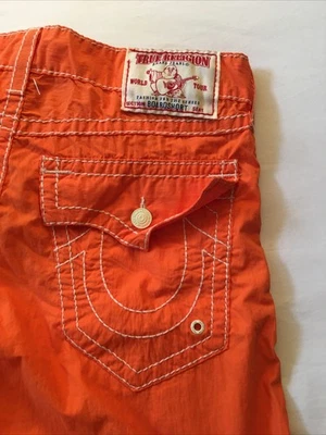 TRUE RELIGION BOARD SHORTS SURF TRAJES DE BAÑO BAÑADORES TRIPLE COSTURA TALLA 32 HECHO EN EE. UU. Foto 1 de 4