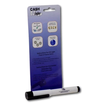 EPOSGEAR 2 in 1 UV Counterfeit Fake Forged Money Note Checker Detector Tester Marker Pen